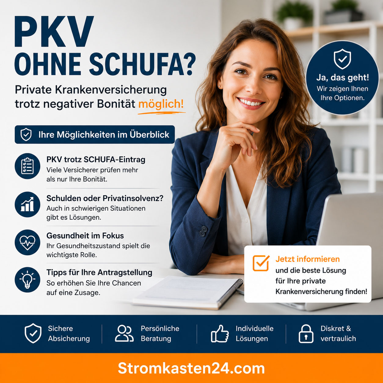 PKV ohne SCHUFA – Private Krankenversicherung trotz negativer Bonität möglich